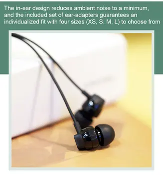 Sennheiser CX300S Auriculares de 3,5 mm Estéreo con Cable Puro Bass Auriculares Sport Auriculares de Reducción de Ruido de los Auriculares para el iPhone/Samsung
