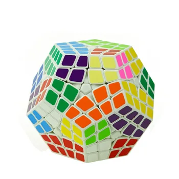 Shengshou 5x5 Gigaminx la Magia de los Cubos de Rompecabezas en Blanco y Negro Dodecaedro 5x5 Velocidad de Juego de Cubos de Aprendizaje y Educación en el Cubo mágico Juguete