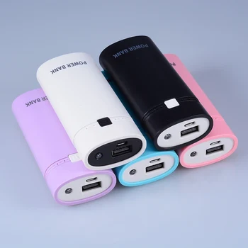 (Sin Batería) DIY 18650 batería del Banco del Poder de la Caja de Caso Linterna USB Poverbank 2x18650 la Pobreza del Banco para Xiaomi Huawei Teléfono Cargador Powerbank