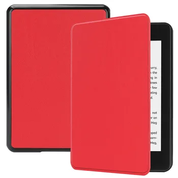 Slim Sólido de la PU de Cuero de Caso Para el Paperwhite 4 6.0 pulgadas Smart Stand de Protección Para el Nuevo Amazon Kindle Paperwhite 2018 E-Portada del libro