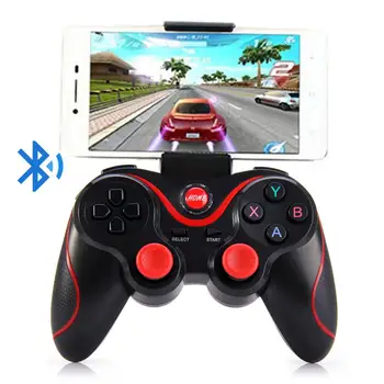 T3 Bluetooth Gamepad Joystick Para Android Juegos Inalámbrico S600 STB S3VR Controlador de juegos para PC, Smartphone Android Con soporte