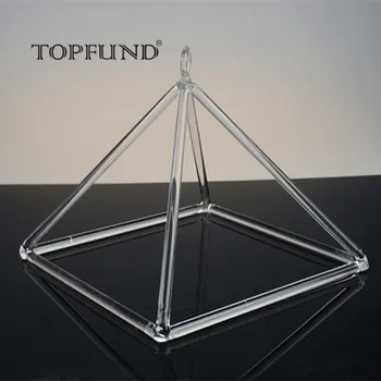 TOPFUND Claro Cristal de Cuarzo Canto de la Pirámide de sanación con sonido de 10