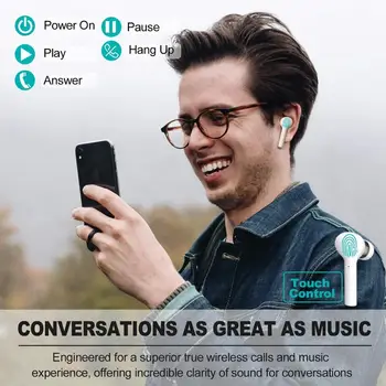 TWS Inalámbrica Bluetooth Auriculares Auriculares del Deporte de manos libres de auriculares Auriculares de Caja de Carga para xiaomi iPhone i9S i7