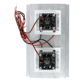 Termoeléctrico Peltier de Refrigeración Sistema de Refrigeración Kit de Refrigerador de Doble Ventilador de BRICOLAJE
