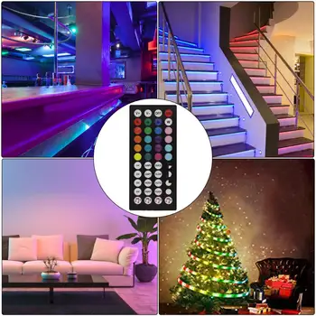 Tira LED RGB Blanco Lámparas Led Controlador de Bluetooth Neon Tira para PC TV LED de Retroiluminación RGB de Cinta Led 5050 Luces de la Decoración del Hogar