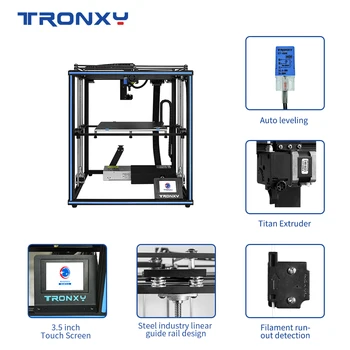 Tronxy X5SA PRO Impresoras 3D de la placa de construcción 330*330*400mm TMC2225 de la Unidad de Placa base impresoras 3d Titan Extrusora de Impresión proyector