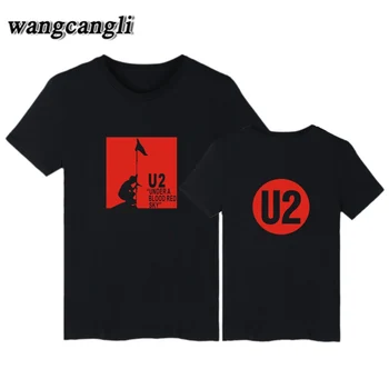 U2 la banda impresa camiseta de las mujeres de los hombres de manga corta t-shirt de moda hip hop Camiseta de harajuku streetwear camisetas tops de la marca de ropa