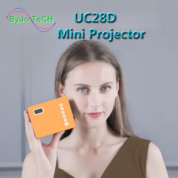 UNIC Multidimensional de UC28D hogar mini proyector LED con el equipo de asistencia flash USB, tarjeta SD y DVD Proyector