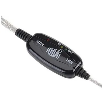 USB-MIDI Cable Convertidor de PC a la Música para Teclado del Cable del Adaptador de