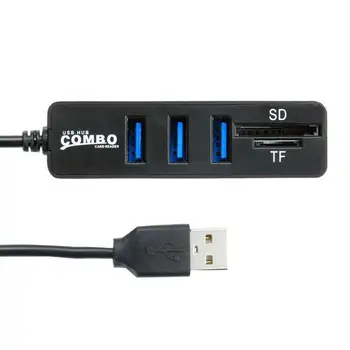 USB Type-c COMBO Hub Concentrador de la Estación de Acoplamiento SD/TF Lector de Tarjetas de Memoria de la Cámara Digital Lector de Tarjeta de Adaptador para ordenadores Portátiles del Teléfono