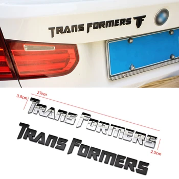 Un Conjunto TF Para Trans Formers Carta de Aleación de Metal la Insignia de la carrocería Trasera, Tapa de la Cajuela de la etiqueta Engomada Emblema de adaptarse a Cualquier Coche