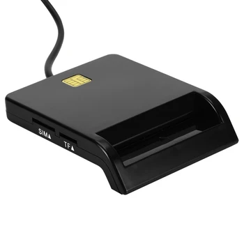 Universal USB 2.0 Lector de Tarjetas Inteligentes para el Banco de la Tarjeta CAC IC ID de SIM DNIE ATM Dropship