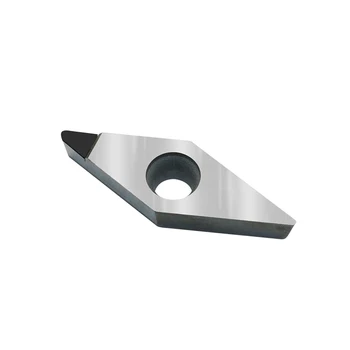 VCGT160404 insertos de CBN PCD diamante insertar VCGT 160408 02 cuchillas para torno cnc torneado cortador de aluminio de cobre de la herramienta