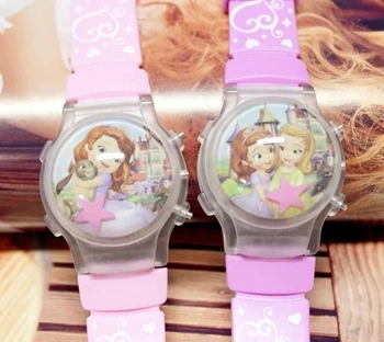 Vender gel de sílice de dibujos animados glitter reloj de la muchacha de dibujos animados de dibujos animados reloj de luz intermitente reloj niño, reloj de mujer