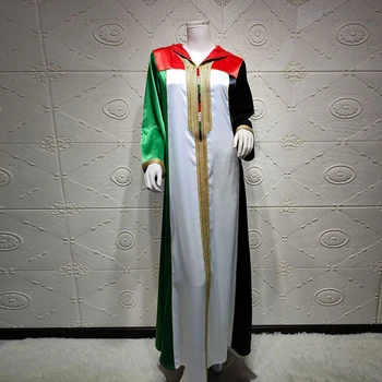 Vestidos De Abayas Para Las Mujeres Kaftan Abaya Dubai, Turquía Musulmana De La Moda Vestido De Islam Túnica Chilaba Hiver Femme 2021 Musulman De Modo