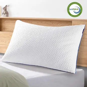 Viewstar las Almohadas para Dormir Triturado de Espuma de Memoria Almohada Ajustable de la ropa de Cama Almohadas Con Refrigeración Cubierta de Bambú
