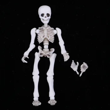 Vintage Miniatura de 8,7 cm Esqueleto de la Muñeca de las Figuras de Acción Playset Niño Pretender Juguete