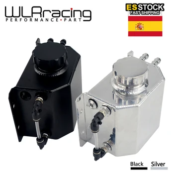 WLR RACING - Universal 1L de Aceite de Aluminio de Captura Puede Depósito Con Tapón de Drenaje del Respiradero del Tanque de Aceite del Tanque de Combustible WLR-TK57