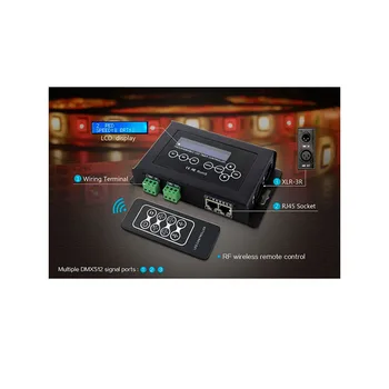 Wishcolor BC-100 DMX512 regulador de Luz LED Tira de Luz RGB Control de DC9V Pantalla LCD Remoto Inalámbrico RF