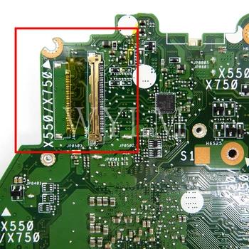 X550ZE placa base A10-7400CPU interfaz LVDS PM placa base De ASUS X550ZA X550Z VM590Z K550Z X555Z de la placa base del ordenador Portátil a Prueba