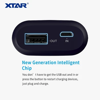 XTAR PB2 micro USB se Aplican a 3.6 V/3.7 V desprotegidos Li-ion/IMR/INR/ICR 18650 baterías de la Rentabilidad de cargador del Banco del poder de la función