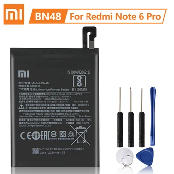 XiaoMi Original del Reemplazo de la Batería BN48 Para Xiaomi Redmi Nota 6 Pro Note6 Pro 4000mAh