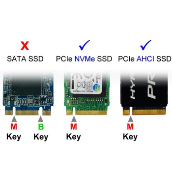 Xiwai SFF-8639 NVME U. 2 NGFF M. 2 M-clave PCIe SSD Caso Carcasa del Convertidor para Sustituir la Placa base Intel SSD 750 p3600 p3700