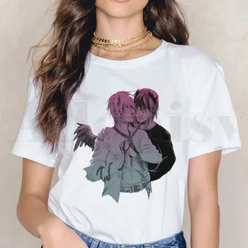 Yaoi Niños el Amor Gay Ropa de Manga Corta de Mujer Tops Camisetas Harajuku Vogue VintageT Camisetas de las Mujeres T-shirt