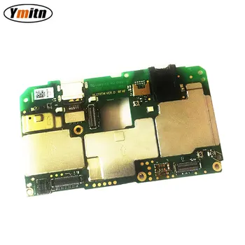 Ymitn Mobile Panel Electrónico de la Placa base Placa base Desbloqueado con Chips de Circuitos Cable Flex Para celular Huawei Y7 TRT-LX1 LX2 TRT-AL00