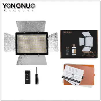 Yongnuo YN600 II YN600L II 5500K Luz de Vídeo LED + Falcon Ojos de CA Adaptador de Soporte del juego de Control Remoto mediante la Aplicación de Teléfono para Entrevista