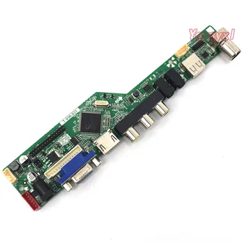 Yqwsyxl Kit para M185XW01 V4 V. 4 M185XW01 V5 V. 5 TV+HDMI+VGA+AV+USB del LCD de la pantalla LED del Controlador Controlador de la Junta de
