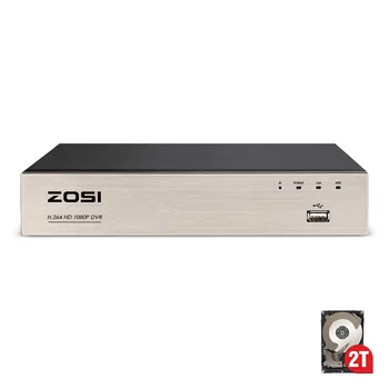 ZOSI 1080P 2.0 MP 8 CANALES de Alta Definición Híbrido de 4-en-1 HD TVI CCTV DVR H. 264 HDMI de la Red P2P Aplicación Móvil Gratuita para Sistema de Seguridad