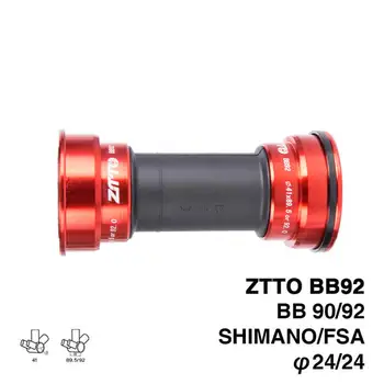 ZTTO BB92 BB90 BB86 Inferior de los Soportes de MTB de Montaña, Bicicleta de Carretera parte Inferior de los Soportes para Shimano Prowheel 24mm Pedalier y Bielas