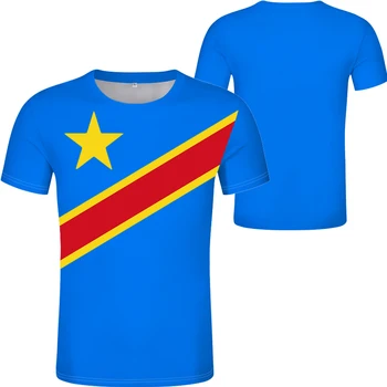 Zaire Bandera De 1971 De 1997, T-shirt de la República Democrática del Congo Personalizadas Unisex camiseta de Deportes de la Bandera de T-shirt de Impresión de la Foto de la Ropa