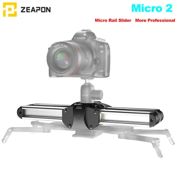 Zeapon Micro 2 de la Cámara Carril Deslizante de la Aleación de Aluminio de peso Ligero Portátil Versátiles Opciones de Montaje para cámara RÉFLEX digital y Cámara sin espejo