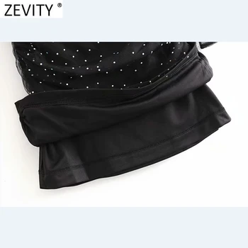 Zevity Nueva 2021 Mujeres Sexy de Un Hombro Caliente de Perforación Asimétrica Delgado Vestido de Femme Pliegue de Volantes Vestido Elegante Ropa de Fiesta DS4891